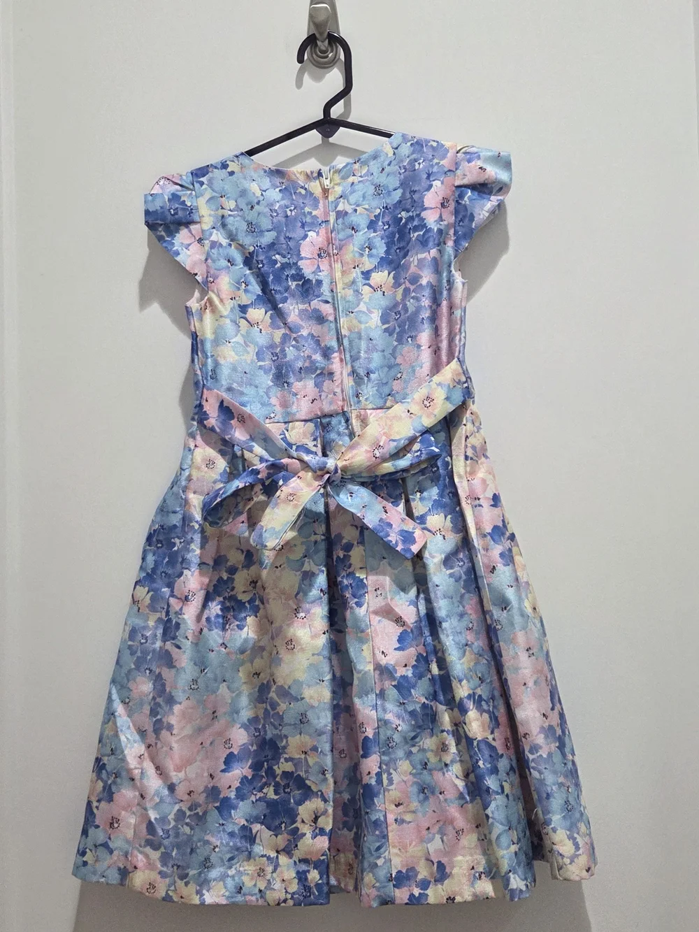 Floral Pastel Fit-and-Flare Dress